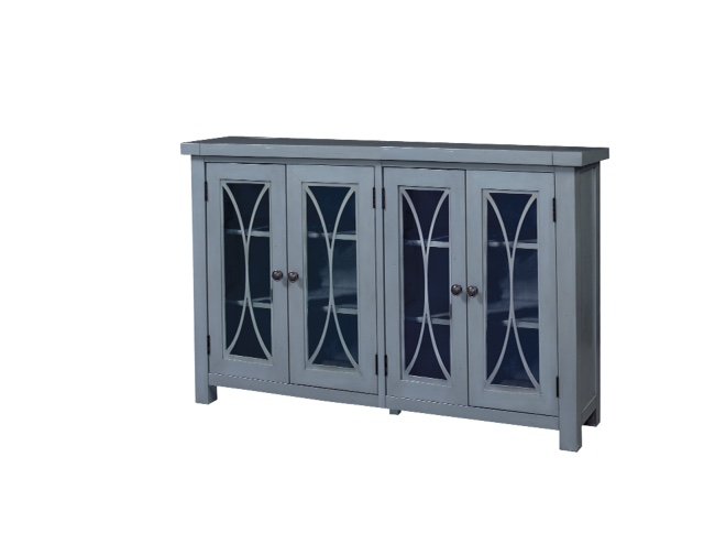 Egg Blue 4 Door Cabinet - Bayside-1