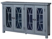 6286-897C/CABINET Egg Blue 4 Door Cabinet - Bayside