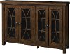 6281-897C/CABINET Rustic Mahogany 4 Door Cabinet - Bayside