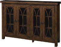 6281-897C/CABINET Rustic Mahogany 4 Door Cabinet - Bayside