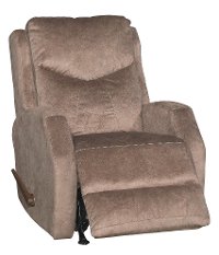 Cocoa Brown Swivel Rocker Recliner - Tip Top