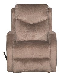 Cocoa Brown Swivel Rocker Recliner - Tip Top-2