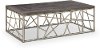 Distressed Silver and Gray Coffee Table - Tribeca