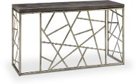 Distressed Silver and Gray Sofa Table - Tribeca