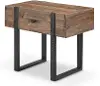 Prescott Rustic Honey Brown Chair Side Table