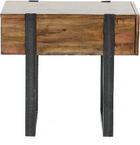 Rustic Honey Brown Chair Side Table - Prescott