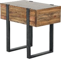 Rustic Honey Brown Chair Side Table - Prescott-2