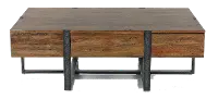 Prescott Rustic Honey Brown Coffee Table