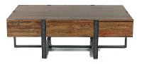 Rustic Honey Brown Coffee Table - Prescott