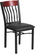 Wood and Metal Restaurant Chair