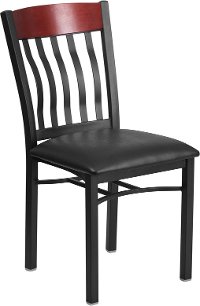 Wood and Metal Restaurant Chair