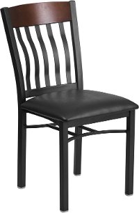 Wood and Metal Restaurant Chair