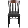 Wood and Metal Restaurant Chair-4