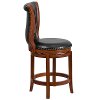 Transitional Swivel Counter Height Stool-2