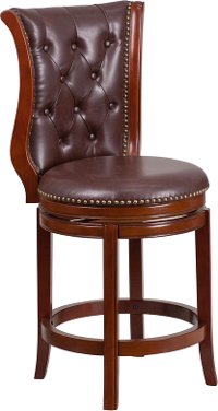 Transitional Swivel Counter Stool