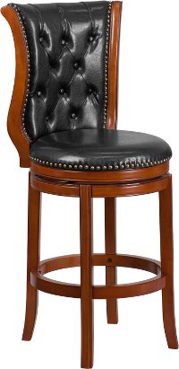 Transitional Swivel Bar Stool