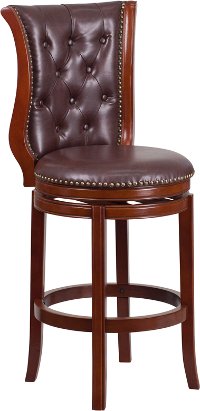 Transitional Swivel Bar Stool