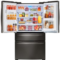 LMXS30796D LG 4 Door French Door-in-Door Smart Refrigerator - 29.7 cu. ft., 36 Inch Black Stainless Steel-4