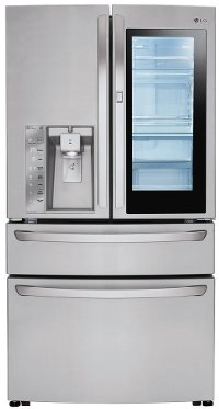 LMXS30796S LG 4-Door French Door Refrigerator with InstaView Door-in-Door - 36 Inch Stainless Steel