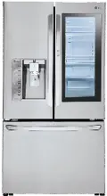 LFXS30796S LG 29.6 cu. ft. French Door-in-Door Smart Refrigerator with ColdSaver Panel - 36 Inch Stainless Steel