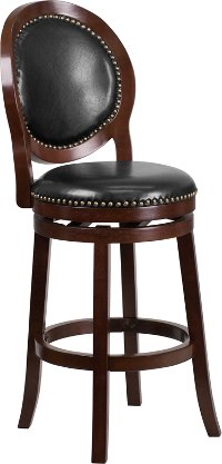 Transitional Swivel Bar Stool