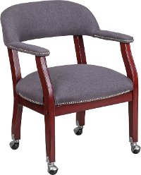 Gray Captain's Conference Chair