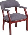 Gray Captain's Conference Chair