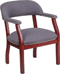 Gray Captain's Conference Chair