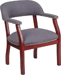 Gray Captain's Conference Chair