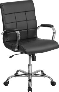 Black Contemporary Swivel Office Chair