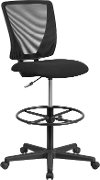 Contemporary Mid-Back Draft Stool
