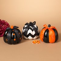 Assorted Halloween Pumpkin with Bow