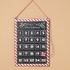 Metal Holiday Days Til Christmas Countdown Calendar with Peppermint Magnet