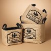 12 Inch Jute Christmas Tree Farms Soft Basket with Handles