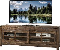 101914-105025 74 Inch Burnished Walnut Brown TV Stand - St. Croix