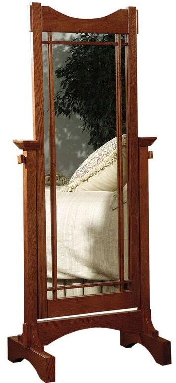 Mission Oak Mirror - Cheval -2