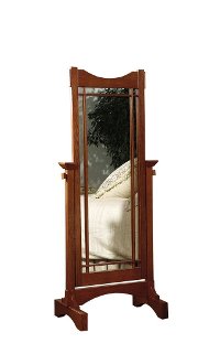 Mission Oak Mirror - Cheval -2