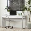 10536 White Desk with 2 Drawers - Interface