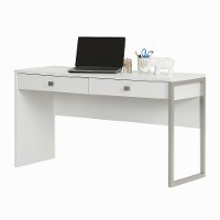 10536 White Desk with 2 Drawers - Interface -3