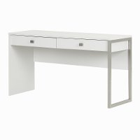 10536 White Desk with 2 Drawers - Interface -4