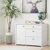 10538 White Storage Unit with File Drawer - Interface -1