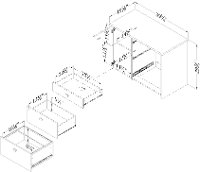 10538 White Storage Unit with File Drawer - Interface -3