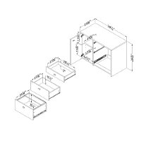 10539 Gray Oak Storage Unit with File Drawer - Interface-3