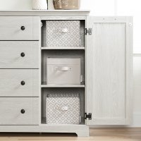 10244 Winter Oak 4-Drawer Dresser with Doors - Avilla -2