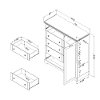 10246 Winter Oak Chest with 5 Drawers - Avilla -7