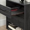 10553 Modern Gray Oak Nightstand with Sliding Shelf - Fynn-2