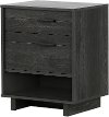 10553 Modern Gray Oak Nightstand with Sliding Shelf - Fynn-5