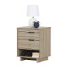 10554 Rustic Oak Nightstand with Drawers - Fynn -7