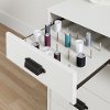 10544 White Sewing Craft Table with Storage - Artwork -3