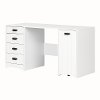 10544 White Sewing Craft Table with Storage - Artwork -7